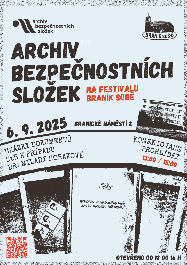 Archiv bezpečnostních složek otevře své dveře veřejnosti v rámci festivalu Braník sobě